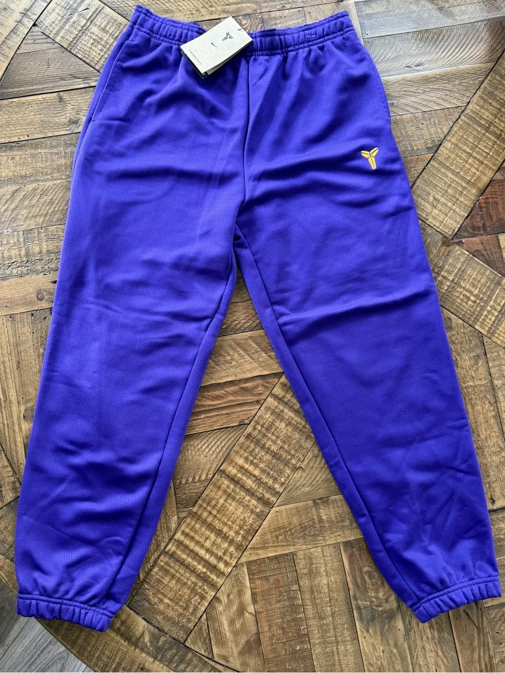 Nike Kobe Kids Purple Sweatpants with Yellow Logo